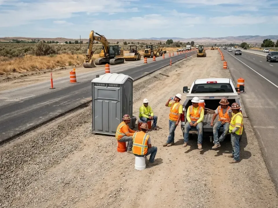 highway-road-construction-crew-007 — frequently asked questions, Porta Potty and Restroom Rentals in Glendale, AZ